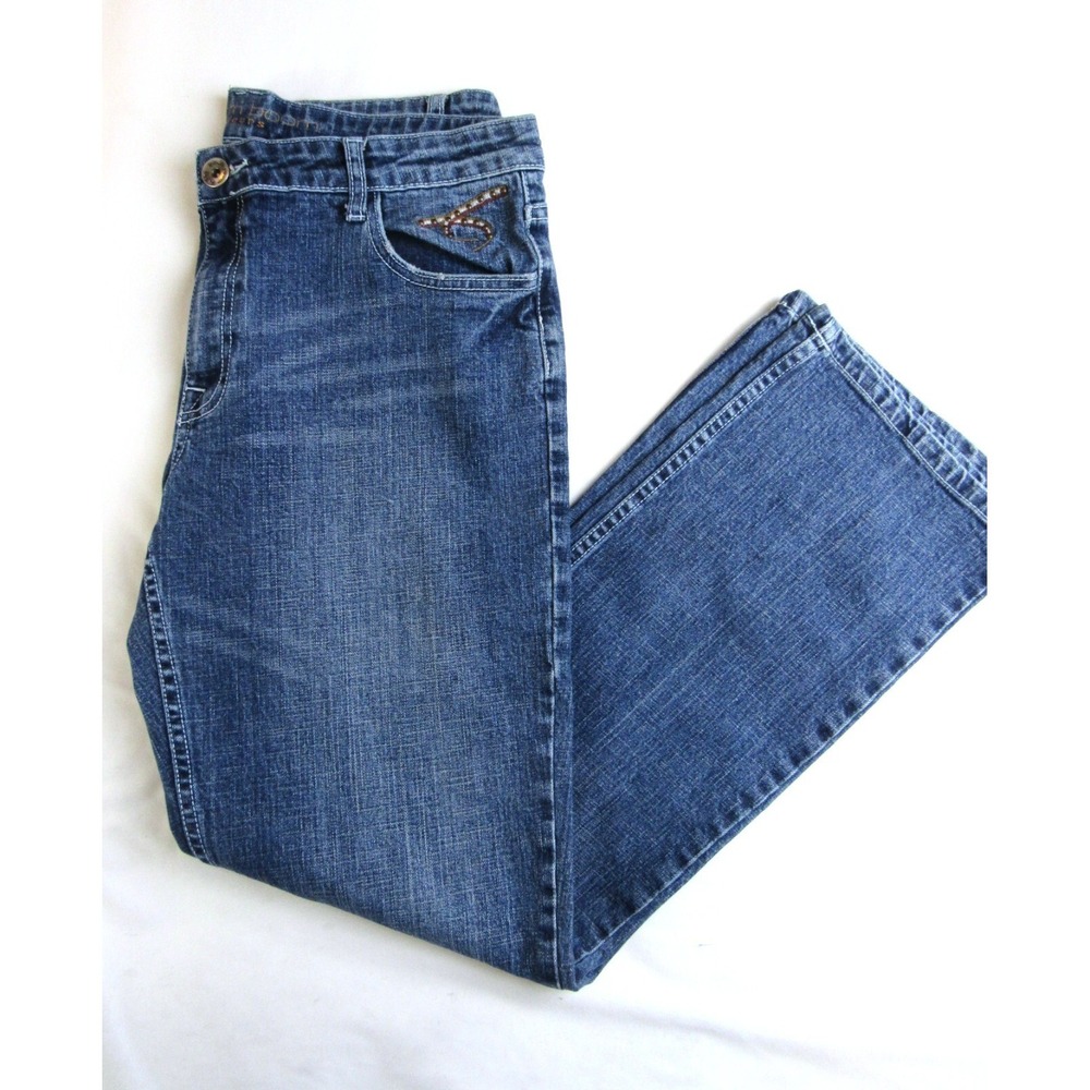 Boom Boom Jeans Straight Leg Mid Rise Women's/Juniors Size 15 - Picture 4 of 6